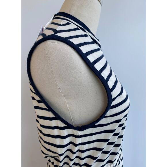 NWT Kule Sz M Blue White Striped White Cotton Tank Dress - Picture 5 of 9